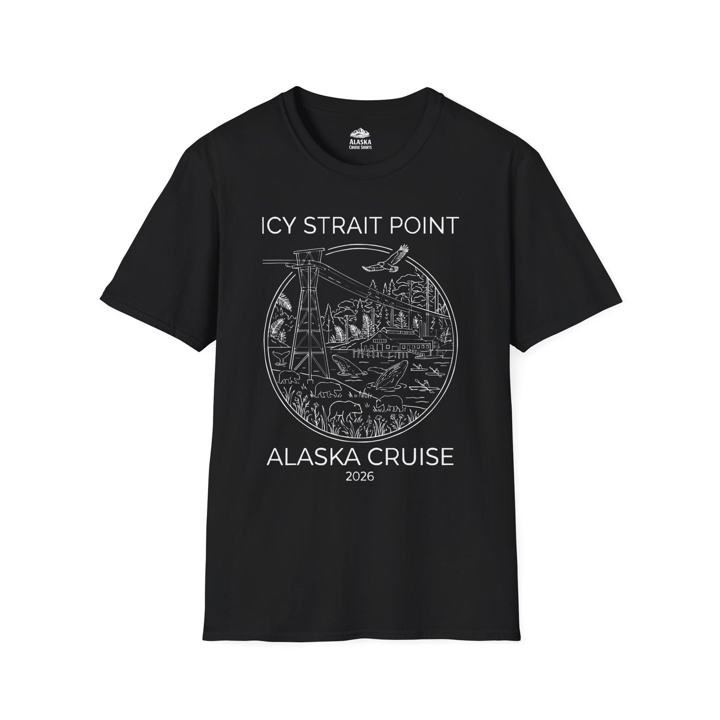 Icy Strait Point Alaska Cruise 2026 Nature Adventure T-Shirt — T-Shirt