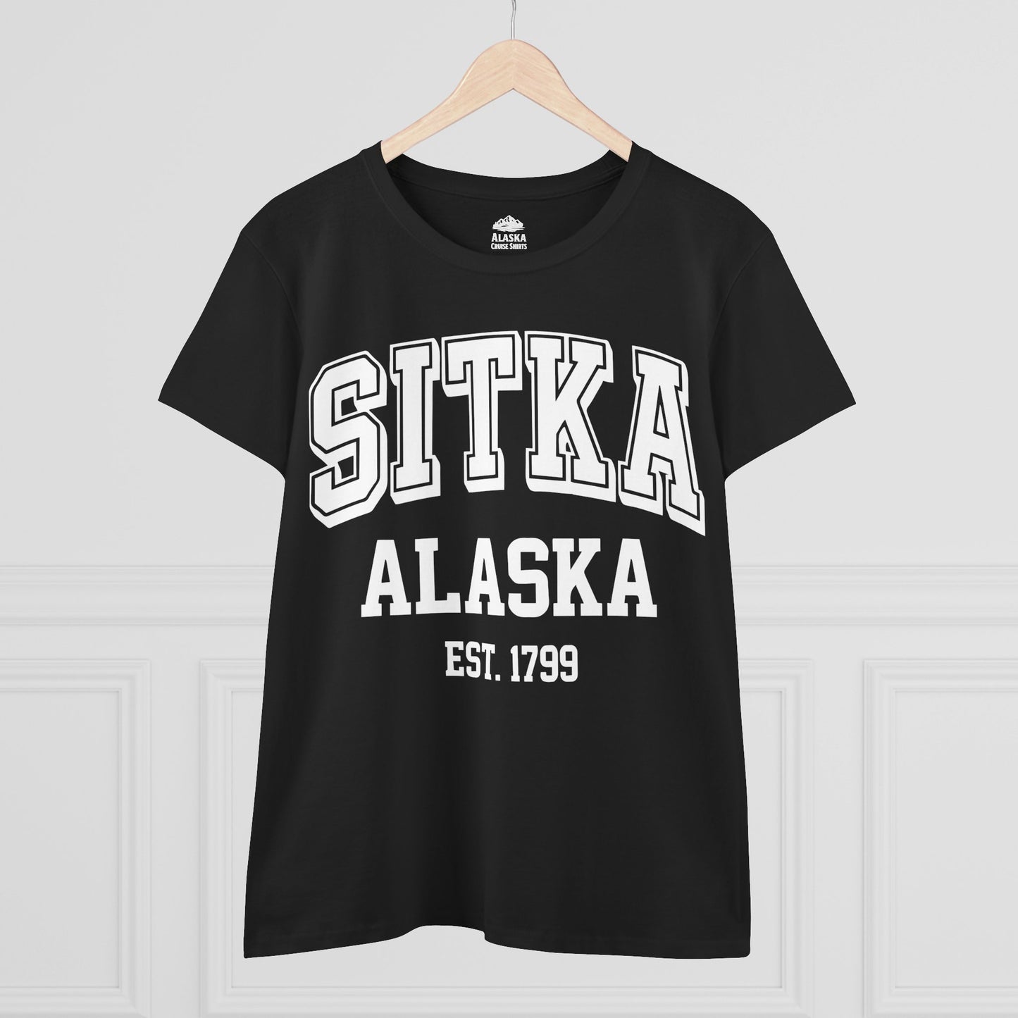 Sitka Alaska Established 1799 Vintage Souvenir Shirt — Ladies Tee