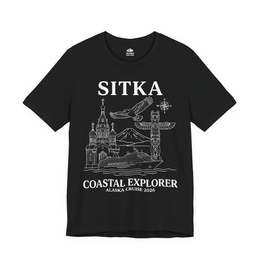 Sitka Coastal Explorer Alaska Cruise 2026 Adventure Shirt — Premium Tee