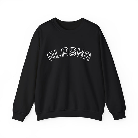 Alaska Crewneck Sweatshirt — Rustic Arctic State Design