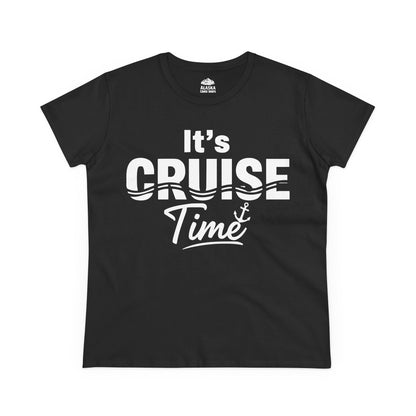 It’s Cruise Time Nautical Vacation Shirt for Cruise Travelers — Ladies Tee