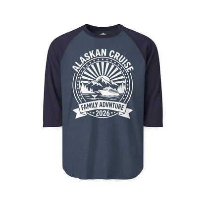 Alaskan Cruise Family Adventure 2026 Vacation Souvenir Shirt — 3/4 Sleeve