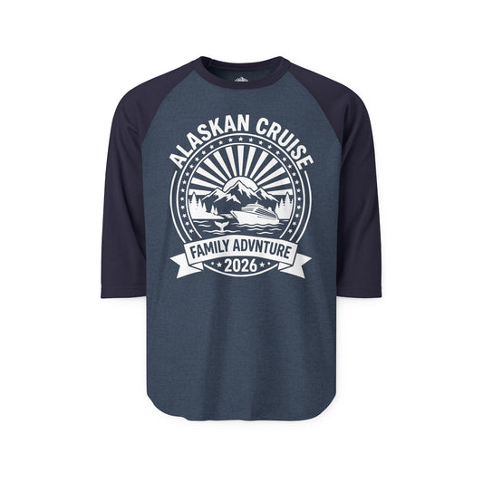 Alaskan Cruise Family Adventure 2026 Vacation Souvenir Shirt — 3/4 Sleeve