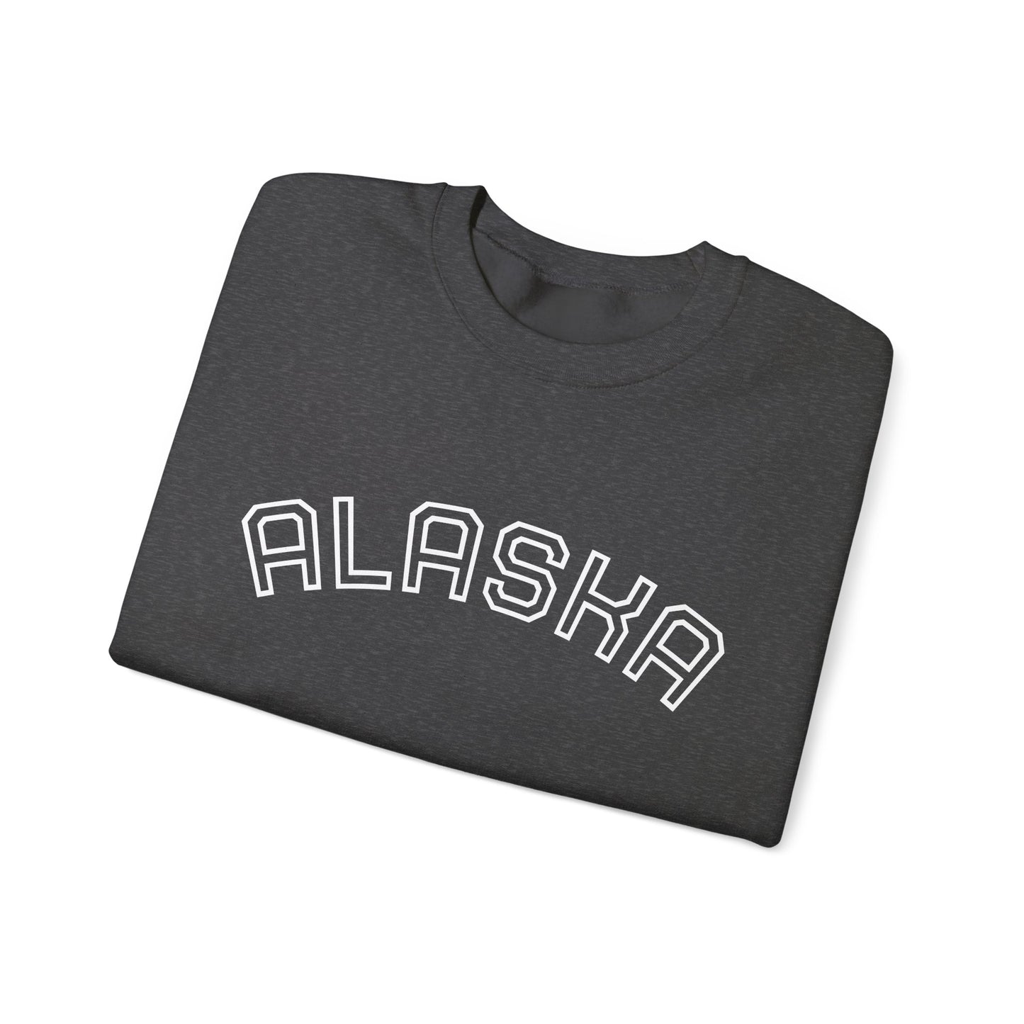 Alaska Crewneck Sweatshirt — Rustic Arctic State Design