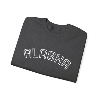 Alaska Crewneck Sweatshirt — Rustic Arctic State Design