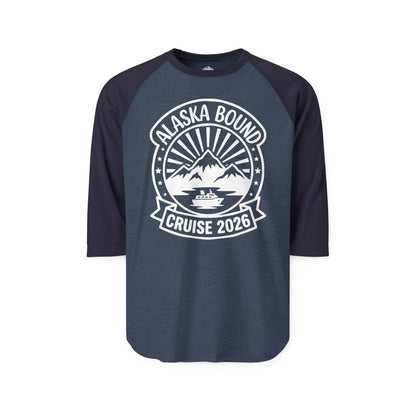 Alaska Bound Cruise 2026 Adventure Travel Graphic Shirt — 3/4 Sleeve