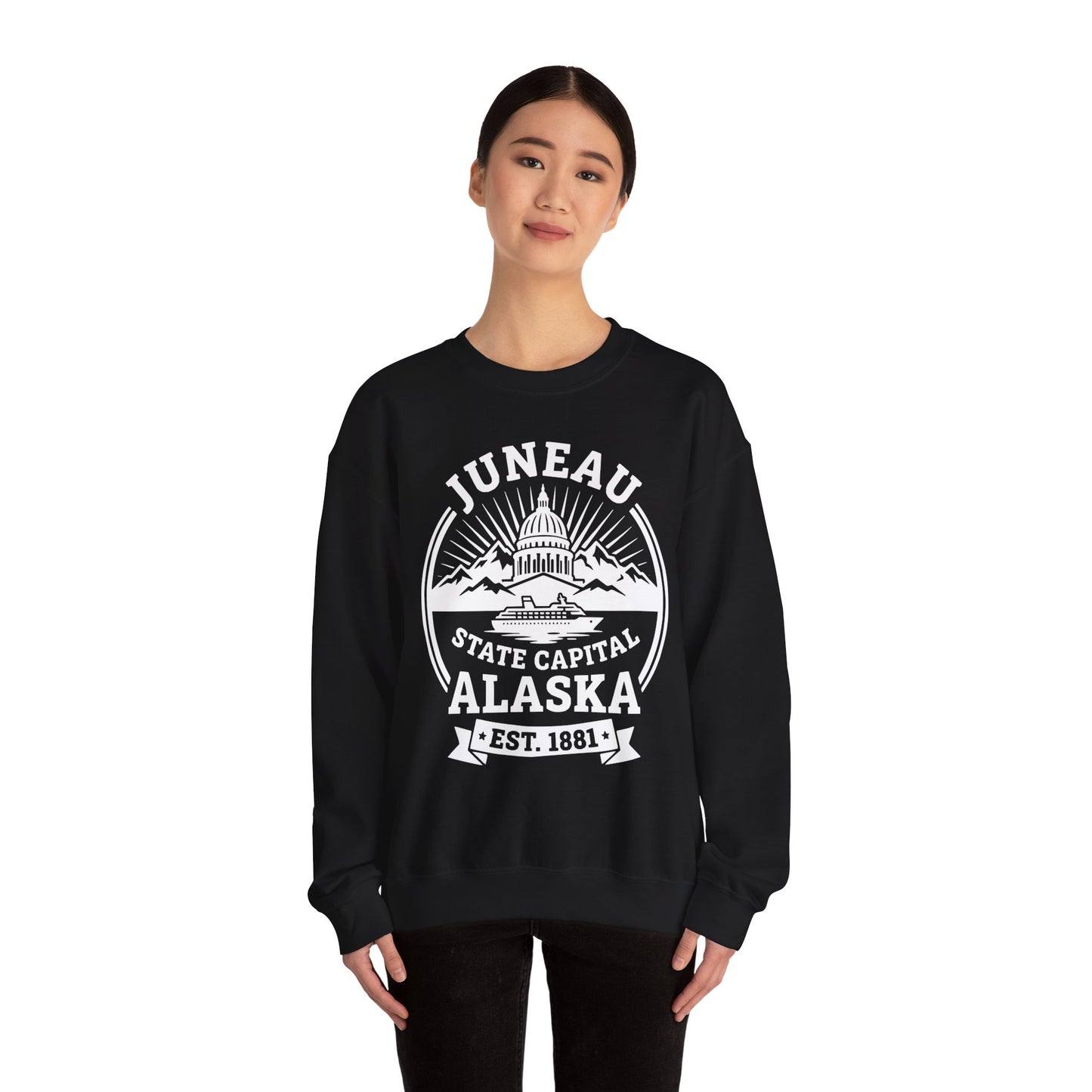 Juneau Alaska State Capital Vintage Cruise Souvenir Shirt — Sweatshirt