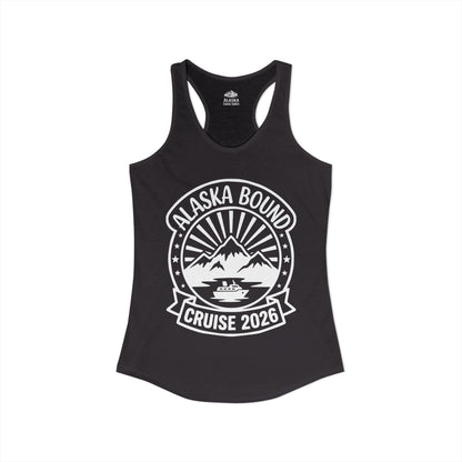 Alaska Bound Cruise 2026 Adventure Travel Graphic Shirt — Ladies Tank