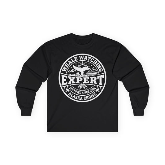 Alaska Cruise Whale Watching Expert Shirt for Travel Lovers — Long Sleeve
