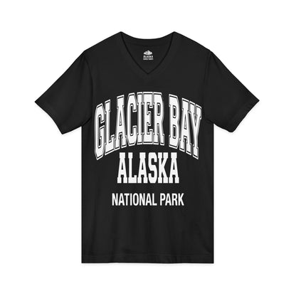 Glacier Bay Alaska National Park Classic Souvenir T-Shirt — V-Neck
