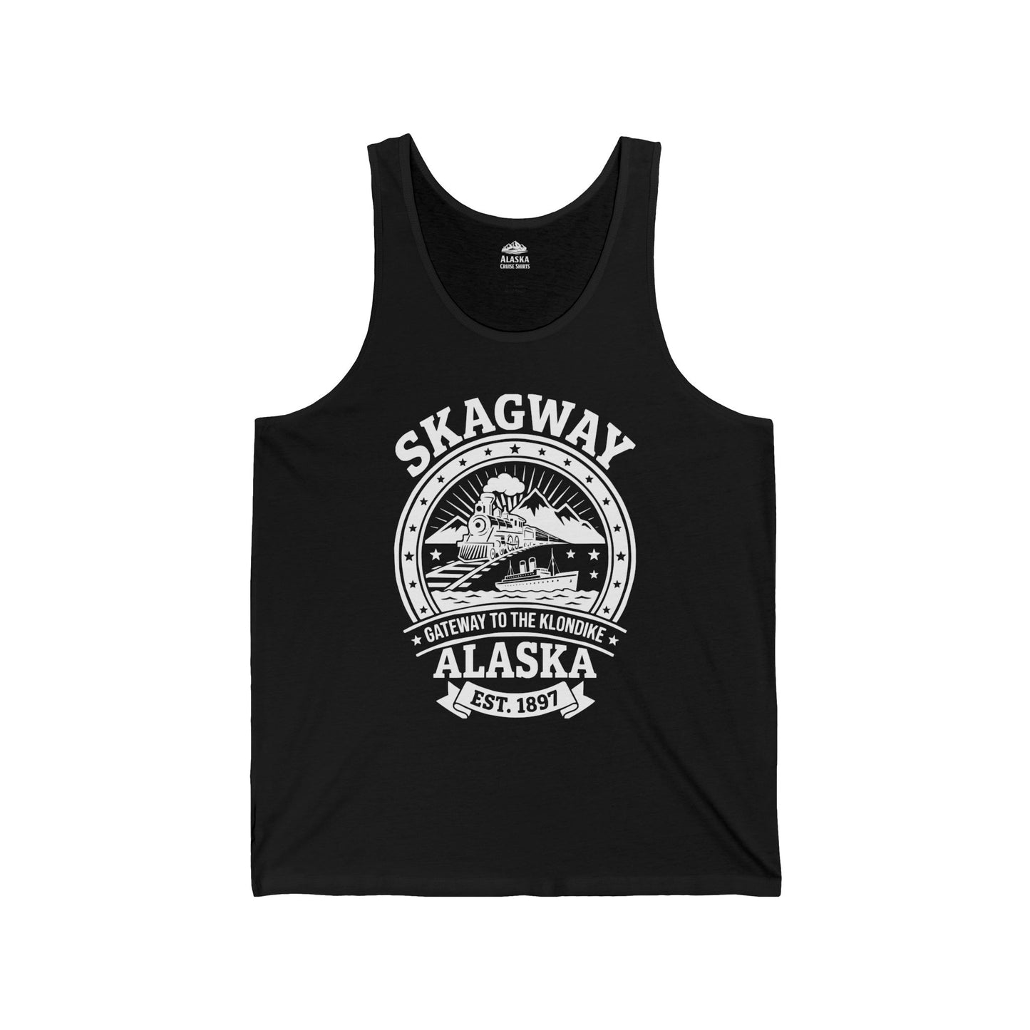 Vintage Skagway Alaska Gateway to the Klondike Souvenir Shirt — Tank Top