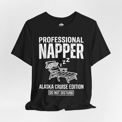 Professional Napper Alaska Cruise Edition Distressed Travel Tee — Premium Tee