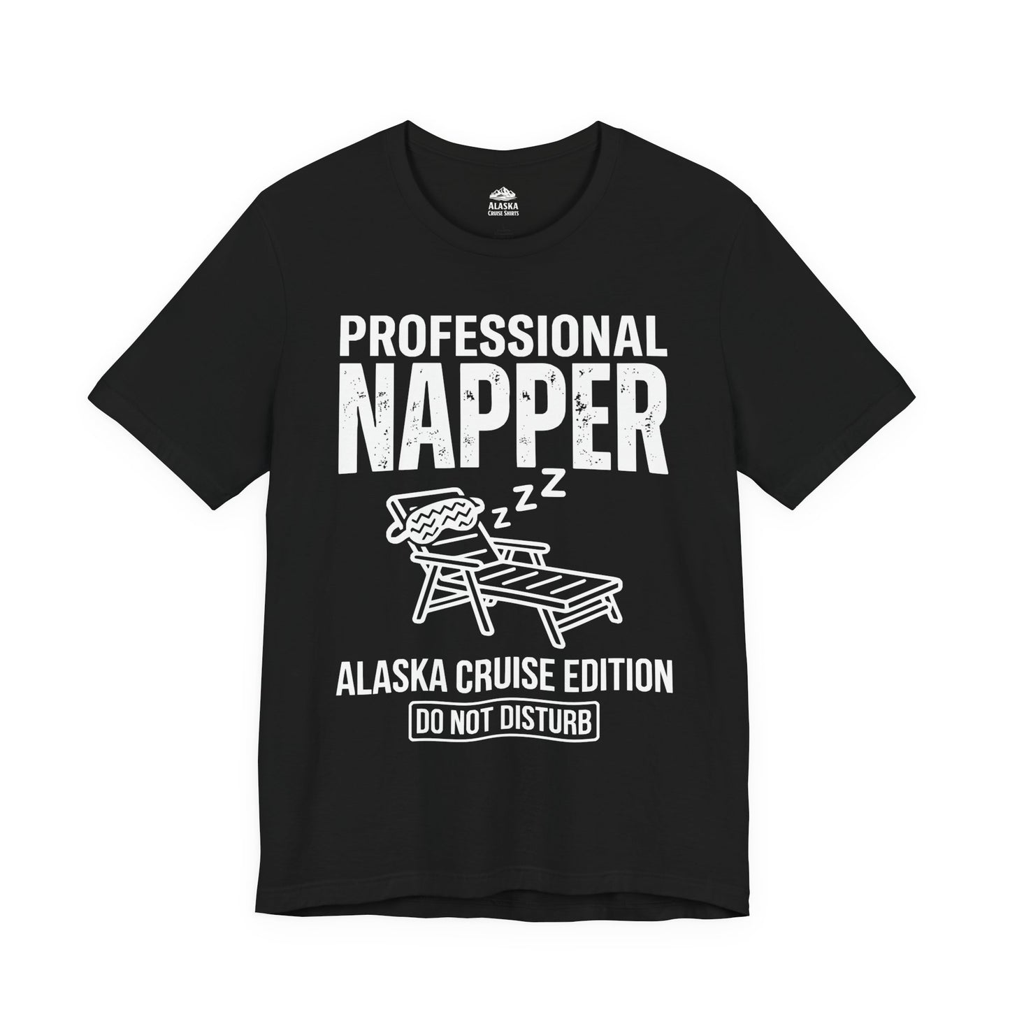 Professional Napper Alaska Cruise Edition Distressed Travel Tee — Premium Tee