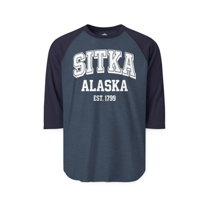 Sitka Alaska Established 1799 Vintage Souvenir Shirt — 3/4 Sleeve