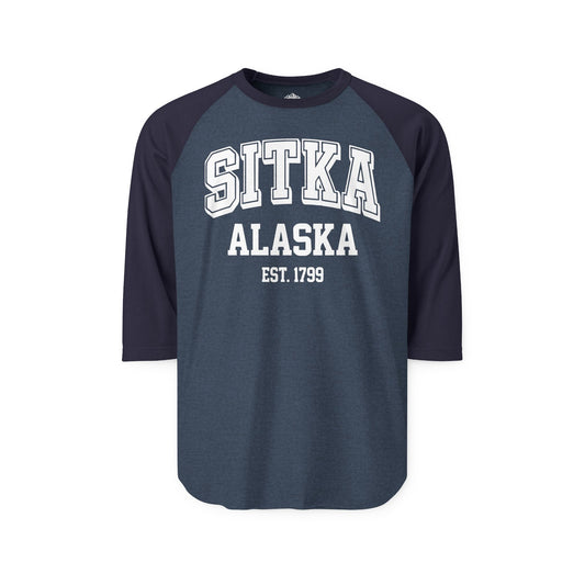 Sitka Alaska Established 1799 Vintage Souvenir Shirt — 3/4 Sleeve