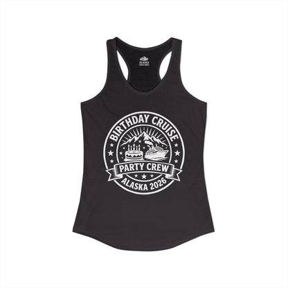 Alaska Birthday Cruise Party Crew 2026 Shirt For Group Travelers — Ladies Tank