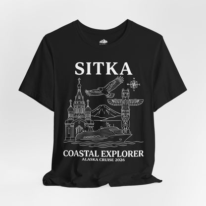 Sitka Coastal Explorer Alaska Cruise 2026 Adventure Shirt — Premium Tee