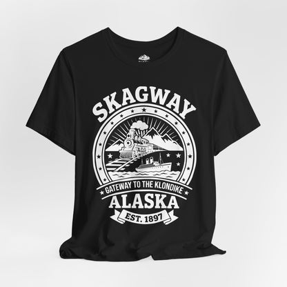 Vintage Skagway Alaska Gateway to the Klondike Souvenir Shirt — Premium Tee
