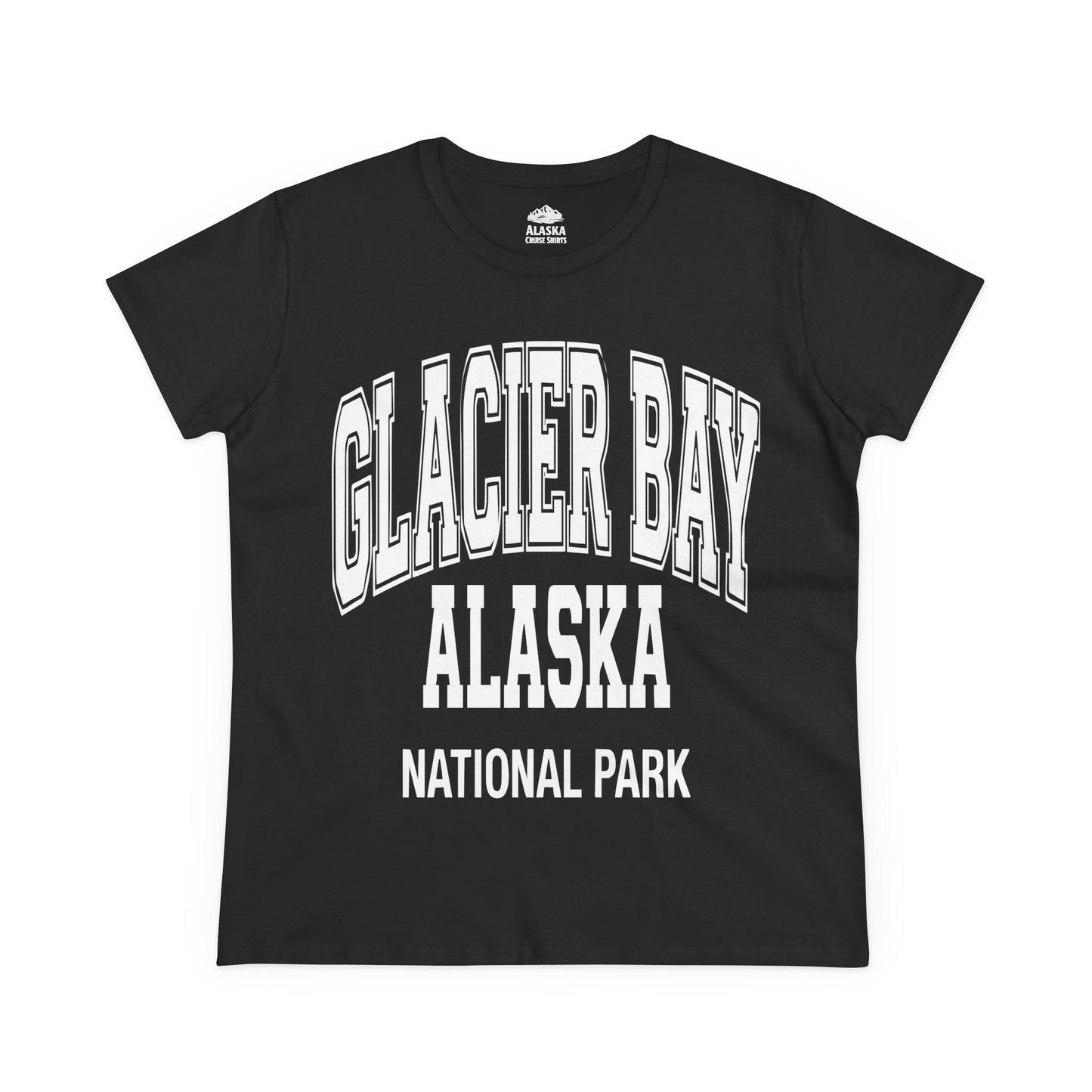 Glacier Bay Alaska National Park Classic Souvenir T-Shirt — Ladies Tee