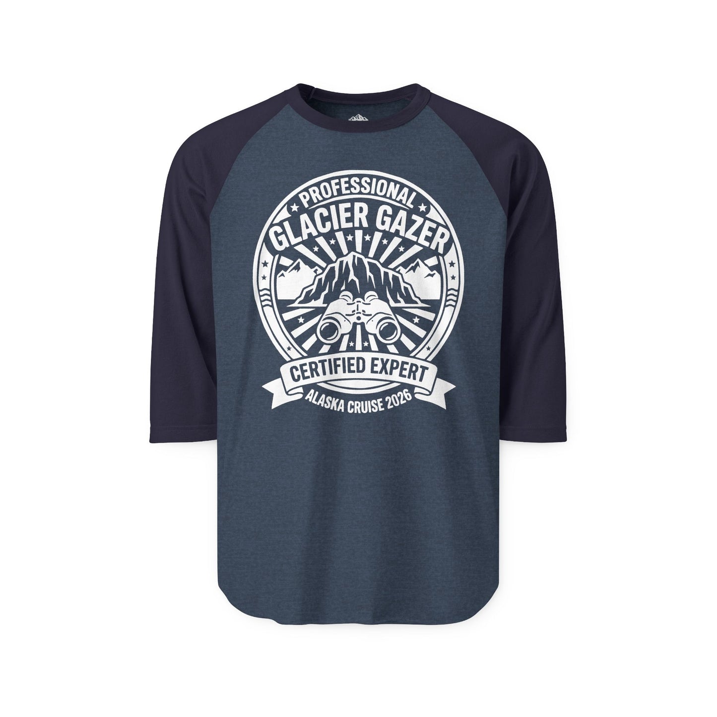 Professional Glacier Gazer Certified Expert Alaska Cruise Shirt — 3/4 Sleeve