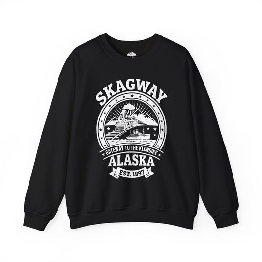 Vintage Skagway Alaska Gateway to the Klondike Souvenir Shirt — Sweatshirt