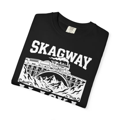 Skagway Alaska Cruise 2026 Shirt with Train and Mountains — Comfort