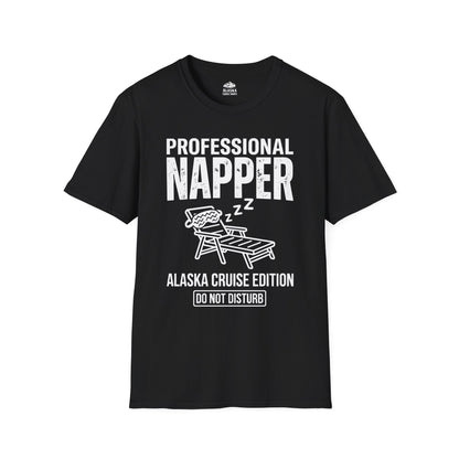 Professional Napper Alaska Cruise Edition Distressed Travel Tee — T-Shirt