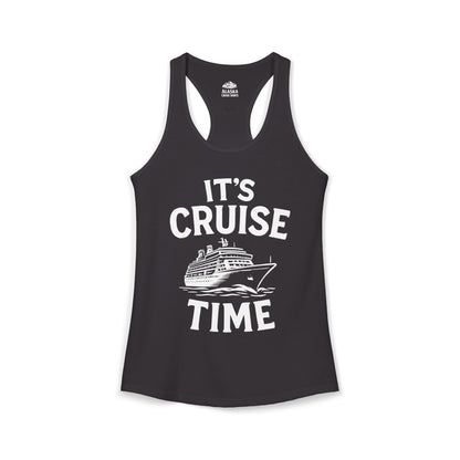 It’s Cruise Time Nautical Ship Vacation Travel T-Shirt — Ladies Tank