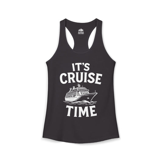 It’s Cruise Time Nautical Ship Vacation Travel T-Shirt — Ladies Tank