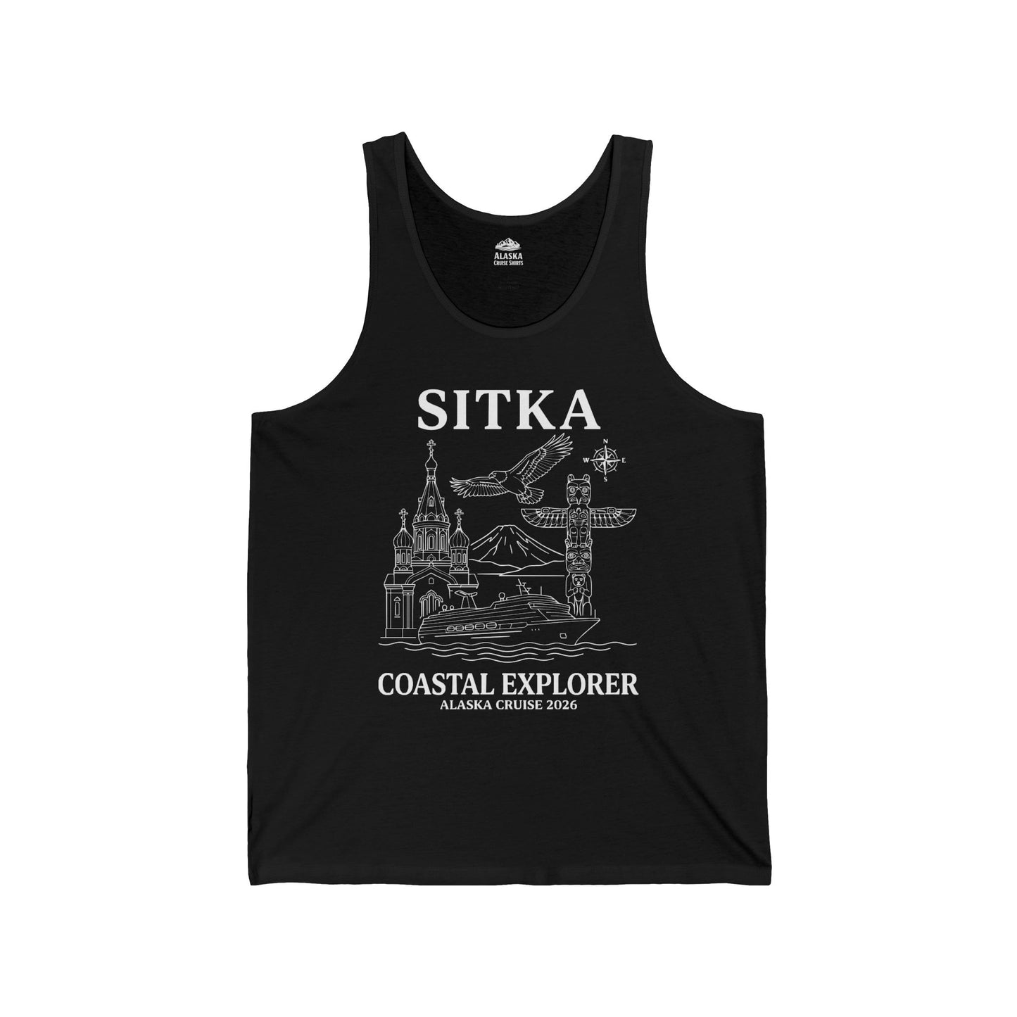 Sitka Coastal Explorer Alaska Cruise 2026 Adventure Shirt — Tank Top