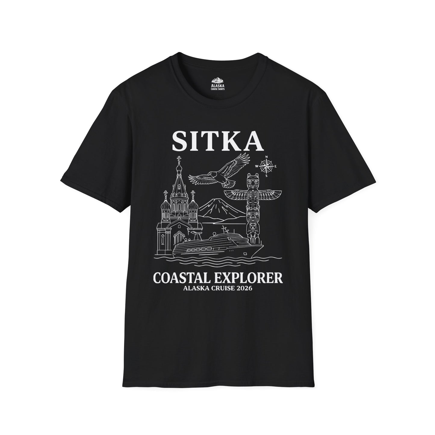 Sitka Coastal Explorer Alaska Cruise 2026 Adventure Shirt — T-Shirt
