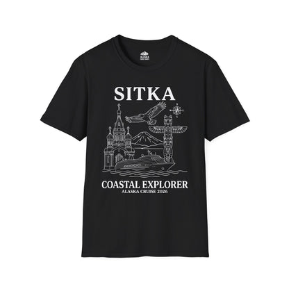 Sitka Coastal Explorer Alaska Cruise 2026 Adventure Shirt — T-Shirt