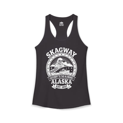 Vintage Skagway Alaska Gateway to the Klondike Souvenir Shirt — Ladies Tank