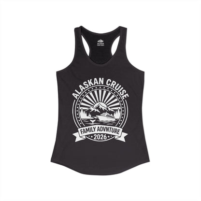 Alaskan Cruise Family Adventure 2026 Vacation Souvenir Shirt — Ladies Tank