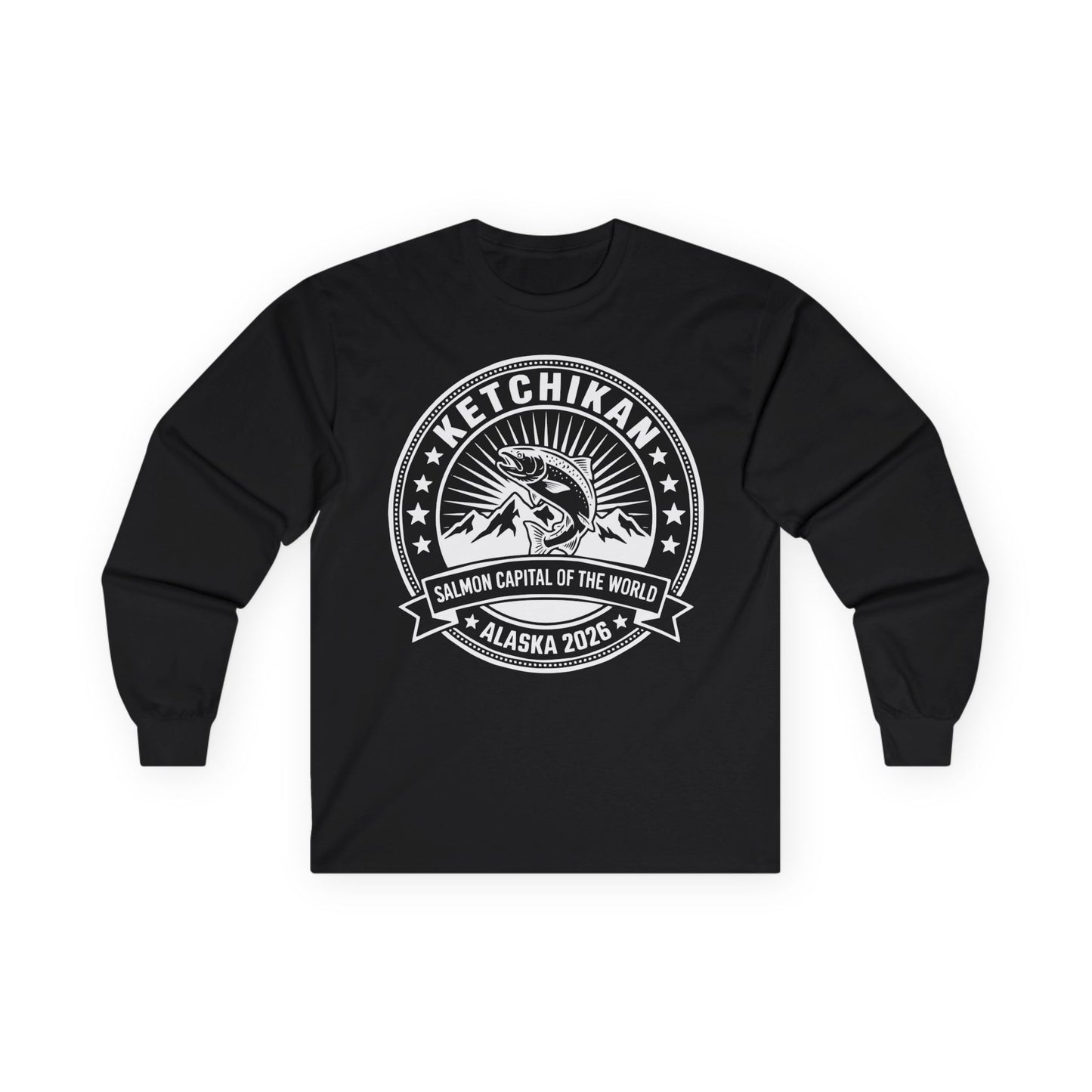 Ketchikan Alaska Salmon Capital Vintage T-Shirt for 2026 Travel — Long Sleeve