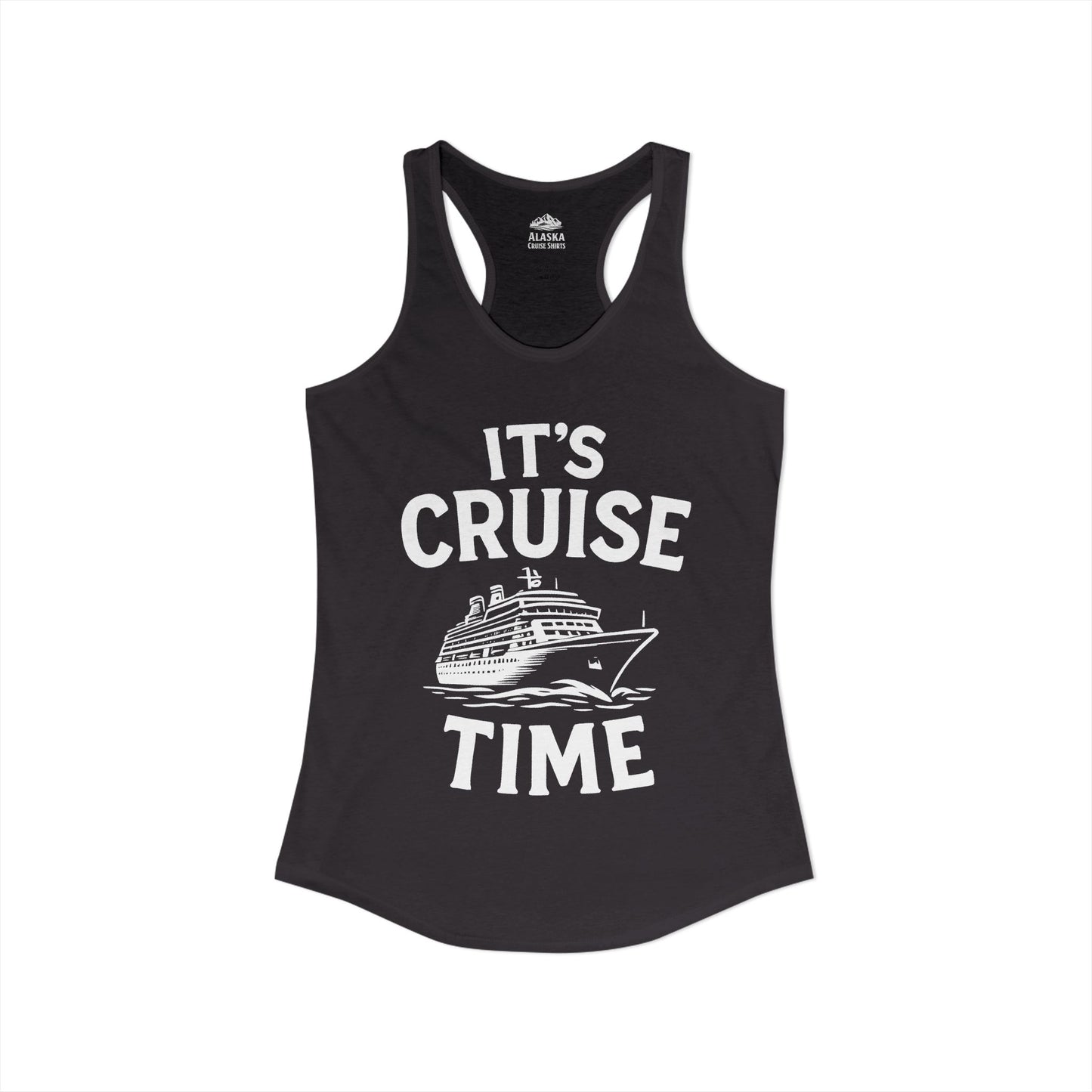It’s Cruise Time Nautical Ship Vacation Travel T-Shirt — Ladies Tank