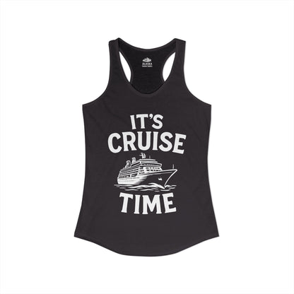 It’s Cruise Time Nautical Ship Vacation Travel T-Shirt — Ladies Tank