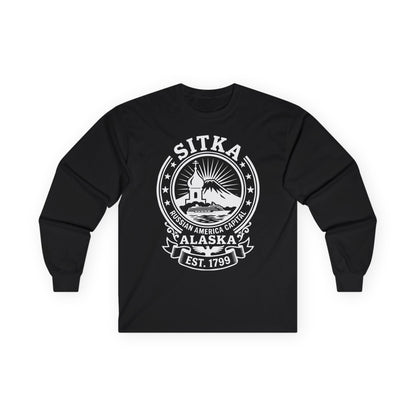 Sitka Alaska Russian America Heritage Cruise T-Shirt Est 1799 — Long Sleeve