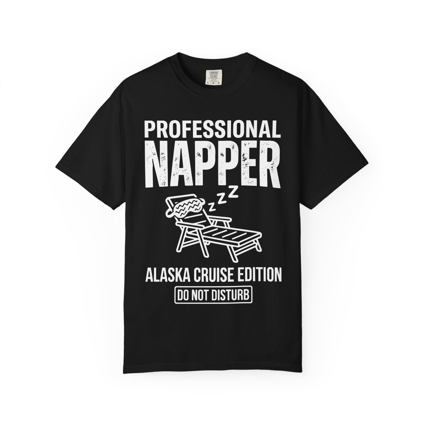 Professional Napper Alaska Cruise Edition Distressed Travel Tee — Comfort