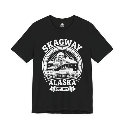 Vintage Skagway Alaska Gateway to the Klondike Souvenir Shirt — Premium Tee