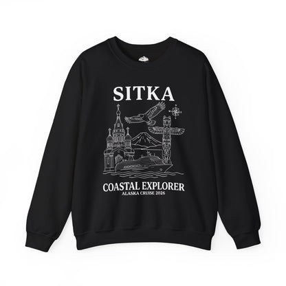 Sitka Coastal Explorer Alaska Cruise 2026 Adventure Shirt — Sweatshirt