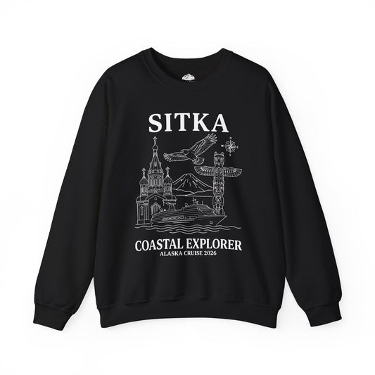 Sitka Coastal Explorer Alaska Cruise 2026 Adventure Shirt — Sweatshirt