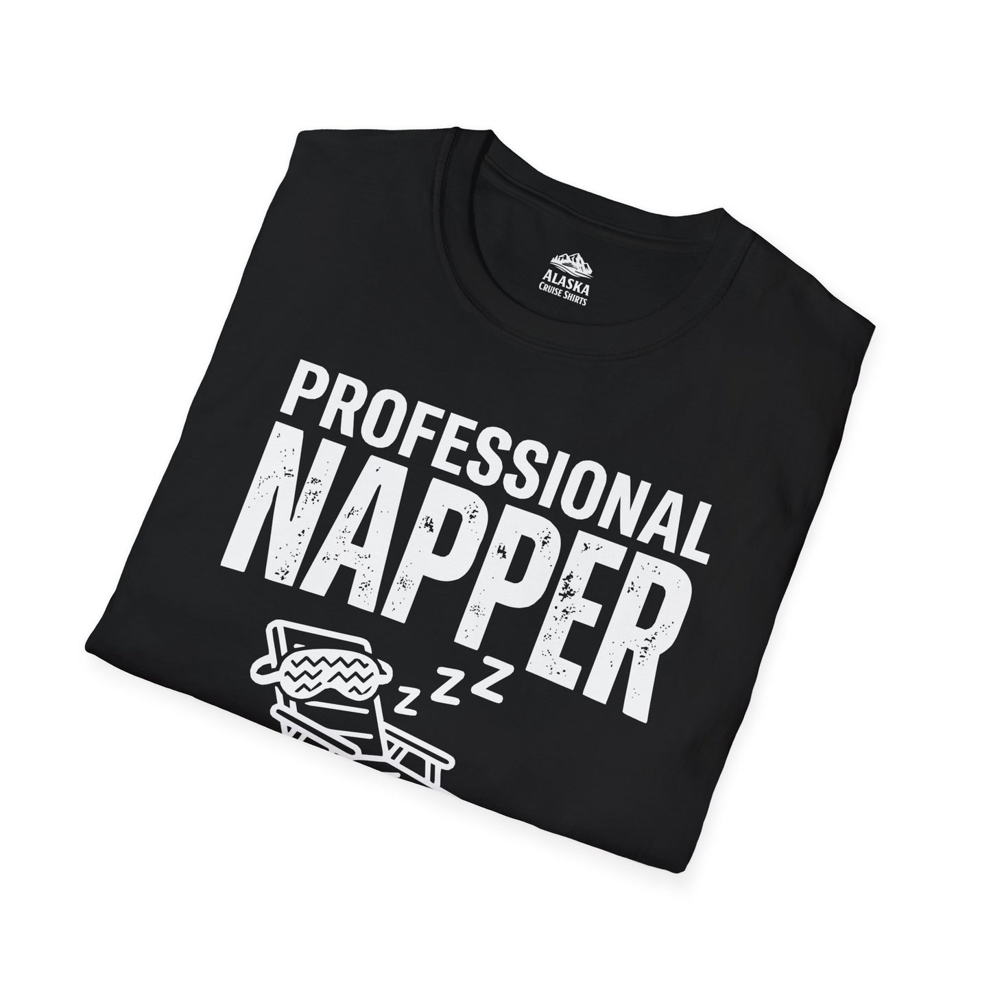 Professional Napper Alaska Cruise Edition Distressed Travel Tee — T-Shirt