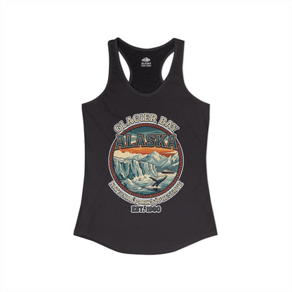 Glacier Bay Alaska National Park Vintage Nature Scene Shirt — Ladies Tank
