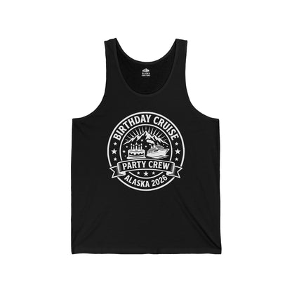 Alaska Birthday Cruise Party Crew 2026 Shirt For Group Travelers — Tank Top