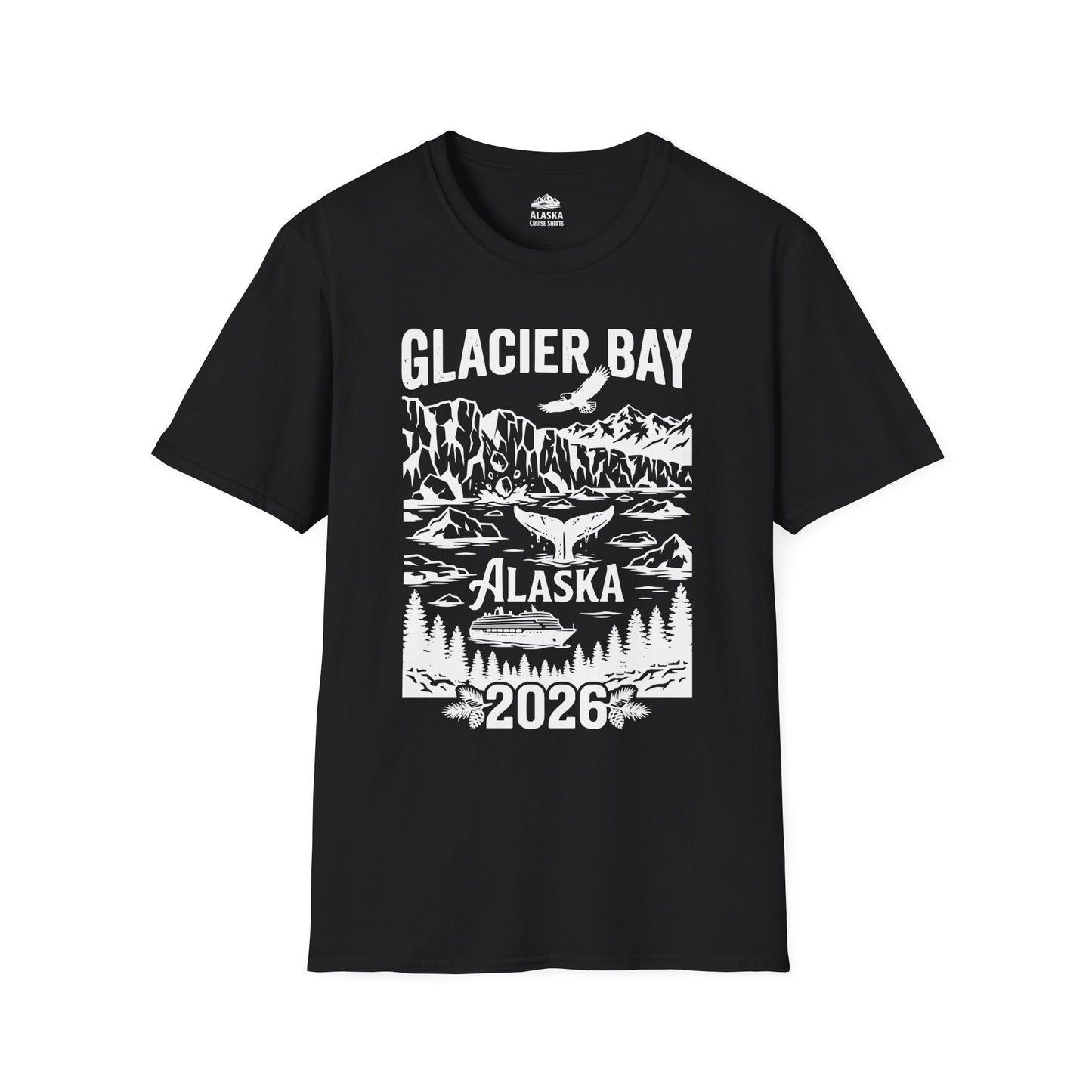 Glacier Bay Alaska 2026 Cruise Adventure Nature Scene Shirt — T-Shirt