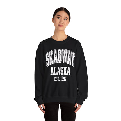 Skagway Alaska Est 1897 Vintage Collegiate Souvenir Shirt — Sweatshirt
