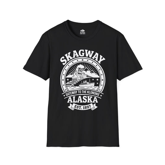 Vintage Skagway Alaska Gateway to the Klondike Souvenir Shirt — T-Shirt