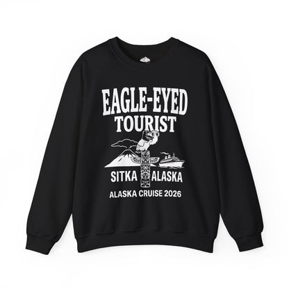 Eagle Eyed Tourist Sitka Alaska Cruise 2026 Travel Shirt — Sweatshirt