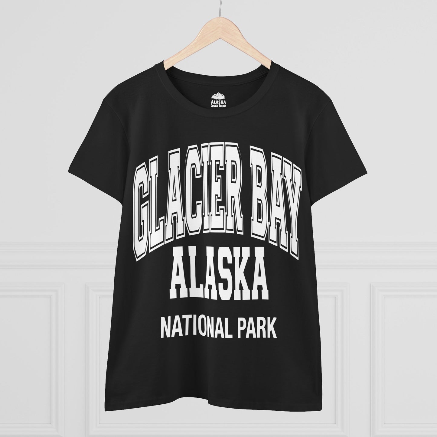 Glacier Bay Alaska National Park Classic Souvenir T-Shirt — Ladies Tee